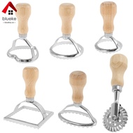 6 Pcs Ravioli Pasta Cutter Wheel Set Ravioli Stamp Maker Cutter with Roller Wheel Set Ravioli Maker 