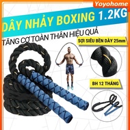 [Free shipping]Boxing Gym Jumping Rope Weight 1.2kg Length 2.8m to 3m – Martial Arts Jumping Rope