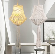 Wind Chandelier Tapestry Woven Handmade Chandelier Decoration Folk Lampshade Woven Studio Lighting H