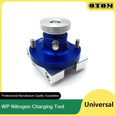 OTOM WP Motorcycle Suspension Shock Rear Absorber Nitrogen Charging Tool Pump Filling CNC Reservoir 