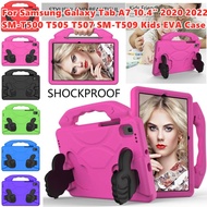 For Samsung Galaxy Tab A7 10.4" 2020 2022 SM-T500 T505 T507 SM-T509 Kids Tablet Handle Tough Foam Handle Stand Shockproof Case Cove