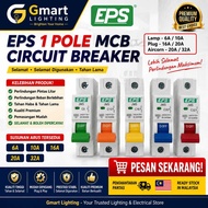 EPS 1 Pole MCB Circuit Breaker 6A 10A 16A 20A 32A