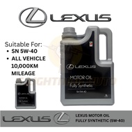 (5W40) (4L) Engine Oil/ Motor Oil Lexus 5W-40 (Fully Synthetic) API SN