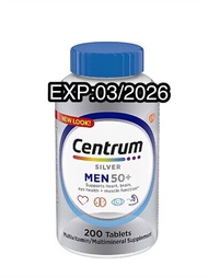 🇺🇸銀善存男士Centrum Silver Men 50+ 配方200粒 200 Count 多種維生素,維他命,多種礦物質補充劑片 Multivitamin, Multimineral Supple