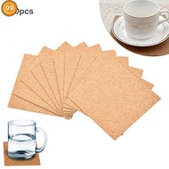 9S 20Pcs Cork Coasters Square Cork Mat  DIY Backing Sheet for Home Bar