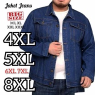 BIGSIZE MEN'S JEANS JACKET BIGSIZE MEN'S DENIM JACKET XXL XXXL 4XL 5XL 6XL 7XL 8XL