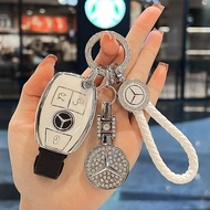 Mercedes Benz keychain W203 W210 W211 W124 W202 W204 AMG Cenuine TPU Car Key case cover Accessories