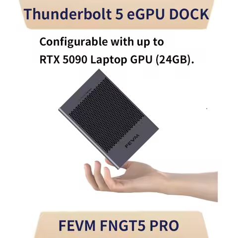 FEVM FNGT5 PRO RTX5060TI/5080/5090M 24G Thunderbolt 5 Mini External Graphics Card Oculink Dual-Mode 