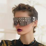 Unisex Metal Stud Punk Sunglasses Alternative Fashion Shades