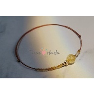 ** Miss Ha Ha * CB31.Citrine Ultra-Fine Braided Five-Color Rope Bracelet.Limited Product