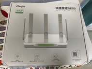 全新，Ruijie 銳捷雪豹BE50 電競路由器 滿血WI-FI 7。 配件齊
