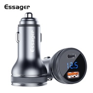 Essager 36W PD Quick Charge 3.0 Car Charger USB A+C Dual USB Ports Fast Charging For iphone 12 mini iphone 12 iphone 12 pro, iphone 12 pro max iPhone 11 11max Redmi note 7 X Xr Xs 8 Huawei mate 20/P30/Samsung