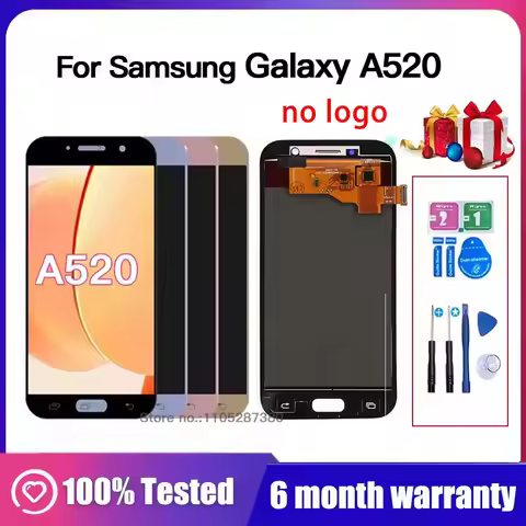 A520F AMOLED LCD Screen For Samsung Galaxy A5 2017 A520 LCD Display Touch Screen Digitizer Assembly