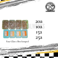 FUSE GLASS 1 BOX (100PS)