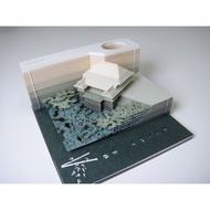 日本OMOSHIROI BLOCK紙雕模型便條紙/ 京都清水寺 凜