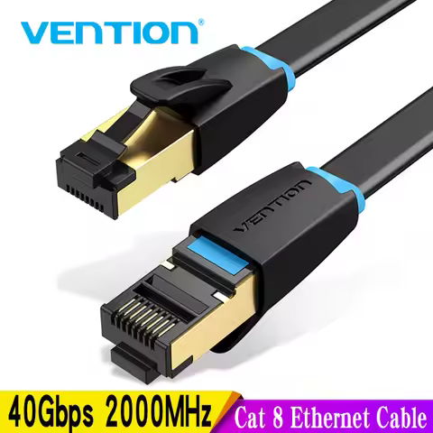Vention Cat 8 Ethernet Cable Network Cable High Speed 40Gbps SFTP Wire Internet Patch Cable with RJ4