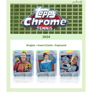 Topps Chrome Tennis 2024 - Insert Cards [Captured!] - Alcaraz|Rybakina|Zverev|Raducanu|Ruud|Samsonov