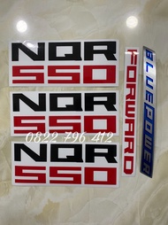 Tem chữ NQR 550 dán xe tải Isuzu 5T tem chữ NQR550  kèm hình sản phẩm thật