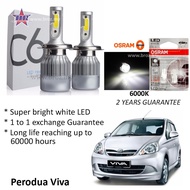 Perodua Viva (Head Lamp) C6 LED Light (Free Osram T10 LED)