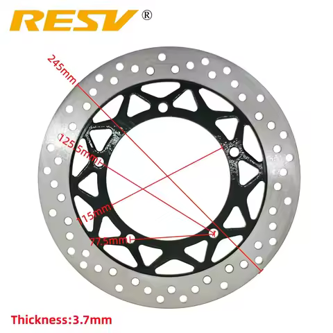 RESV 245mm for YAMAHA YBR125 E/ED/ESD YB125 SPD YS125-5C YS125 YBR YB YS 125 125cc 3D9-F582U-10-00 F