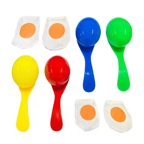 Egg And Spoon Race Game For Kids Outdoor Toys Carnival Field Day Party Favors Spielzeug Kinder Juego