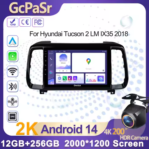 Car Radio Autoradio for SHyundai Tucson 2 LM IX35 2018 Automotive Multimedia Wireless Carplay Screen