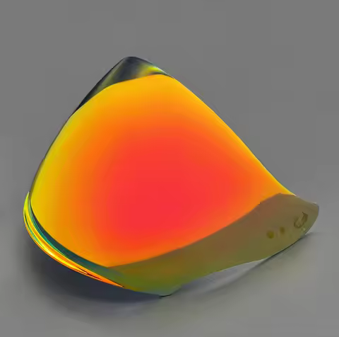 V19 Helmet Visor For MT THUNDER 3 SV JET Helmet Visor goggles plating silver golden Replacement Lens