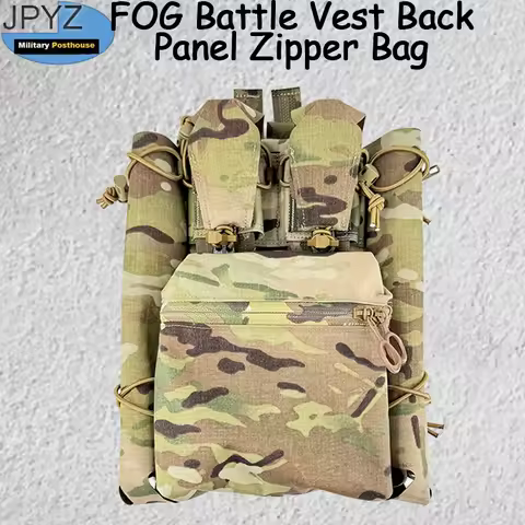 FOG Battle Vest Back Panel Zipper Bag Back Panel Breacher Equipment