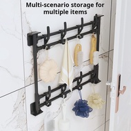Drill-Free Wall Storage Hook Shelf – Space-Saving Rounded-Edge Organizer for Entryway & Bathroom Scr