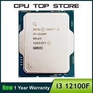 NEW Intel Core i3 12100F 3.3 GHz 4-core 8-thread CPU processor L3 = 12M 58W LGA 1700 No Fan gubeng