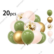 {20PCS } RETRO JUNGLE BALLOON SET FREE BALLOON RIBBON