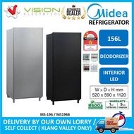 Midea 156L Single Door Fridge MS-196 ( Refrigerator / Peti Sejuk / 冰箱 . 电冰箱 )