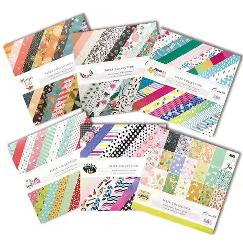 Creative Path 12 Inch Scrapbooking Paper Floral Pattern Decorative Journaling Background Paper 12x12