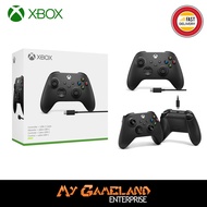 Xbox Wireless Controller Black + USB Cable For PC / Xbox One / Series X & S (BRAND NEW)