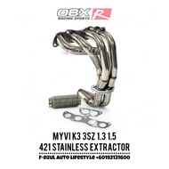 OBX Racing Stainless Steel Extractor 421 Myvi K3 3SZ 1.3 1.5 Alza