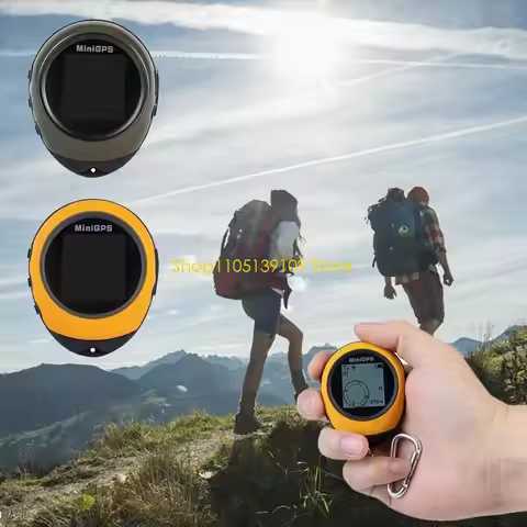 Mini GPS Receiver Outdoor Sports Compass Mini GPS Travel Hiking Satellite Navigation Handheld GPS Po