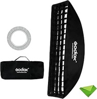 Godox 12"x 47"/30x120cm Strip Softbox Reflector Modifier with Honeycomb Grid Bowens Mount for Photo 