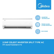 MIDEA 2.5HP CELEST SPLIT TYPE INVERTER AIRCON(INSTALLATION NOT INCLUDED)WARRANTY IS COVERED BY INSTA