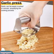 happaypart|  Garlic Chopper with Handle Durable Garlic Chopper Stainless Steel Garlic Press Rocker with Bottle Opener Mincer Crusher Kitchen Gadgets for Easy Cooking Southeast