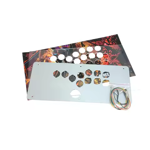 Sinoarcade Hitbox Clear Plexi Cover and Metal Plate Conversion Kit with Cable For QANBA Obsidian 2 Q
