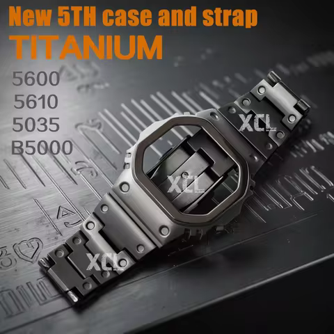 DIY Customization for Casio Watches: Stainless Steel Engraved Case + Band for Casio DW5600 GW-M5610 