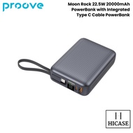 PROOVE Moon Rock 22.5W 20000mAh PowerBank with Integrated Type C Cable PowerBank