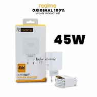 Realme SuperDART VOOC TYPE realme C13 Pro C63 C65 C75 45W Casan Charger Original 100%