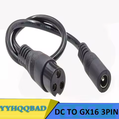 DC to GX16 3 Pin Connector Cable for DC5.5MM Charger 1PCS
