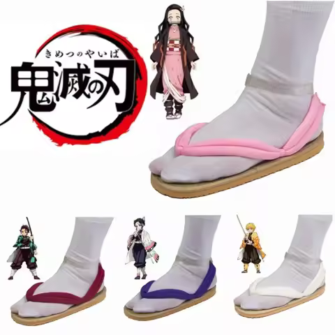 HalloweenVolwassenen Kinderen Cosplay Slippers Schoenen Demon Slayer Tanjirou Kamado Nezuko Zenitsu 