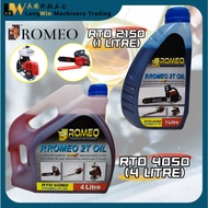 ROMEO TCW II Lubricant 2T-Oil 2-Stroke 2T Oil RTO 2150 RTO 4050 1 Litre 4 Litre Minyak 2T untuk Mesi