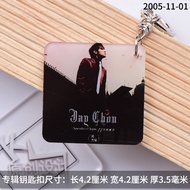 A-6💘Jay Chou Lyrics KeychainJAYJay Chou Cover Album Photo Keychain Schoolbag Pendant Accessories Support Fans Peripheral