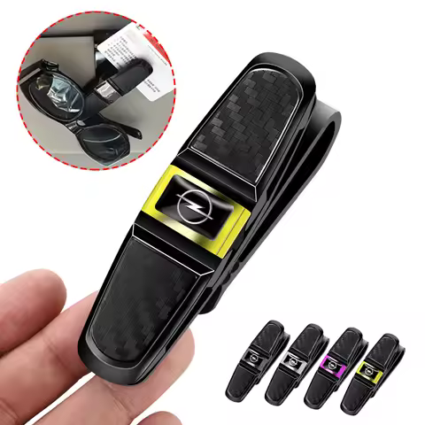 1Pcs Car Sun Visor Sunglasses Ticket Card Clamp Auto Interior Accessories For Opel Astra Corsa Insig