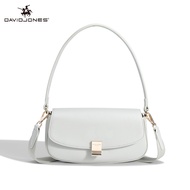 David Jones ปารีสกระเป๋าหนัง Pu สะพายไหล่สำหรับผู้หญิงถุงสะพายข้างของผู้หญิง