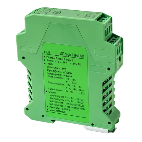 4-20mA to 0-10V DC Signal Isolator 0-10mA 0-20mA to 0-10V 0-5V 1-5V Analog Signal Isolator 1 In 1 Ou
